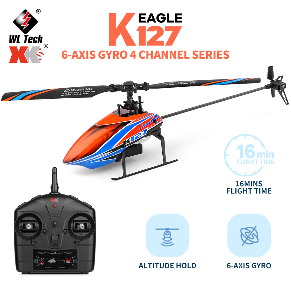 Rc Helicopter Electric - WLtoys XK K127 2.4G 4CH 6-Aixs
