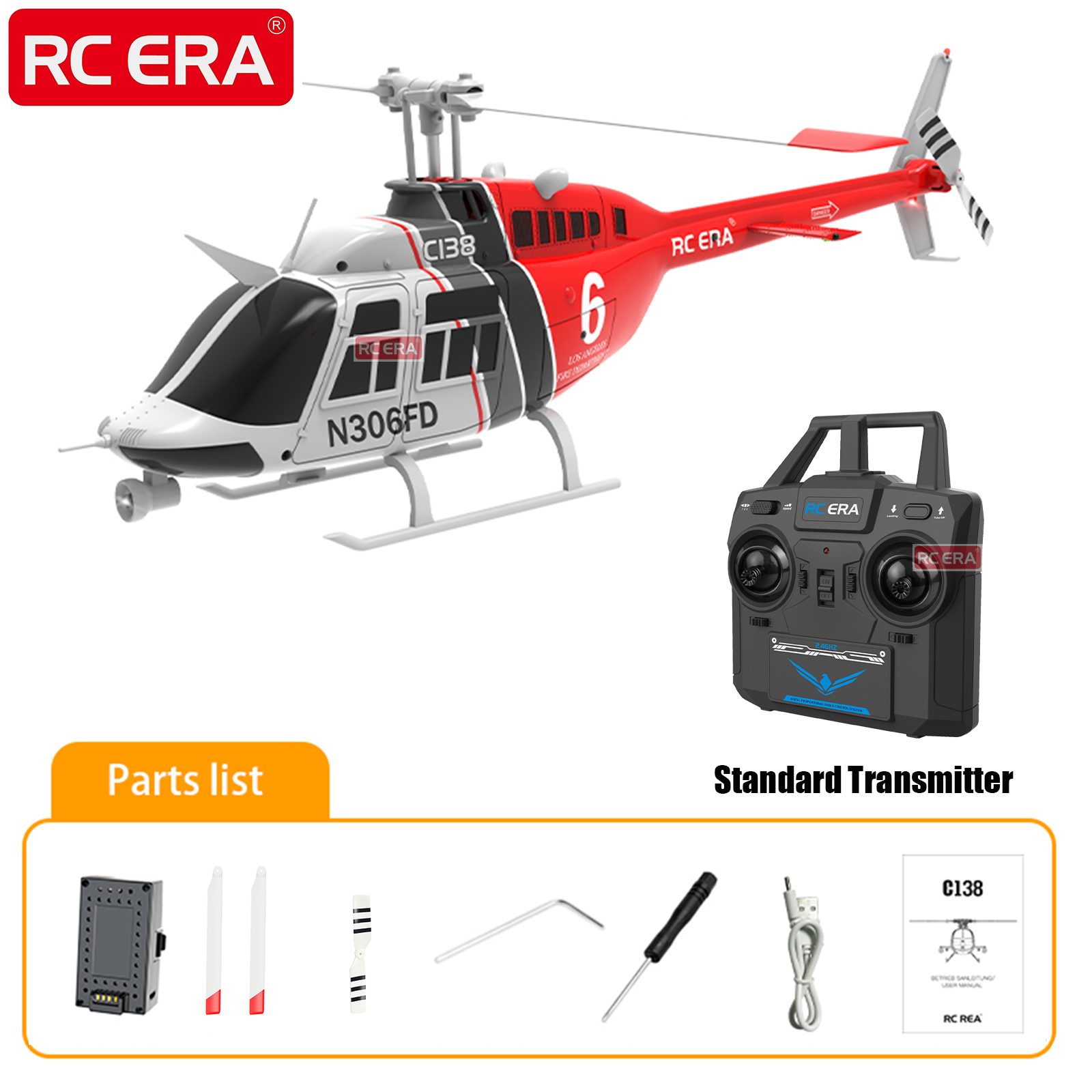 RC ERA C138 BELL 206 제트 레인저, 6 - Rc Helicopter Large 리뷰 및 가격