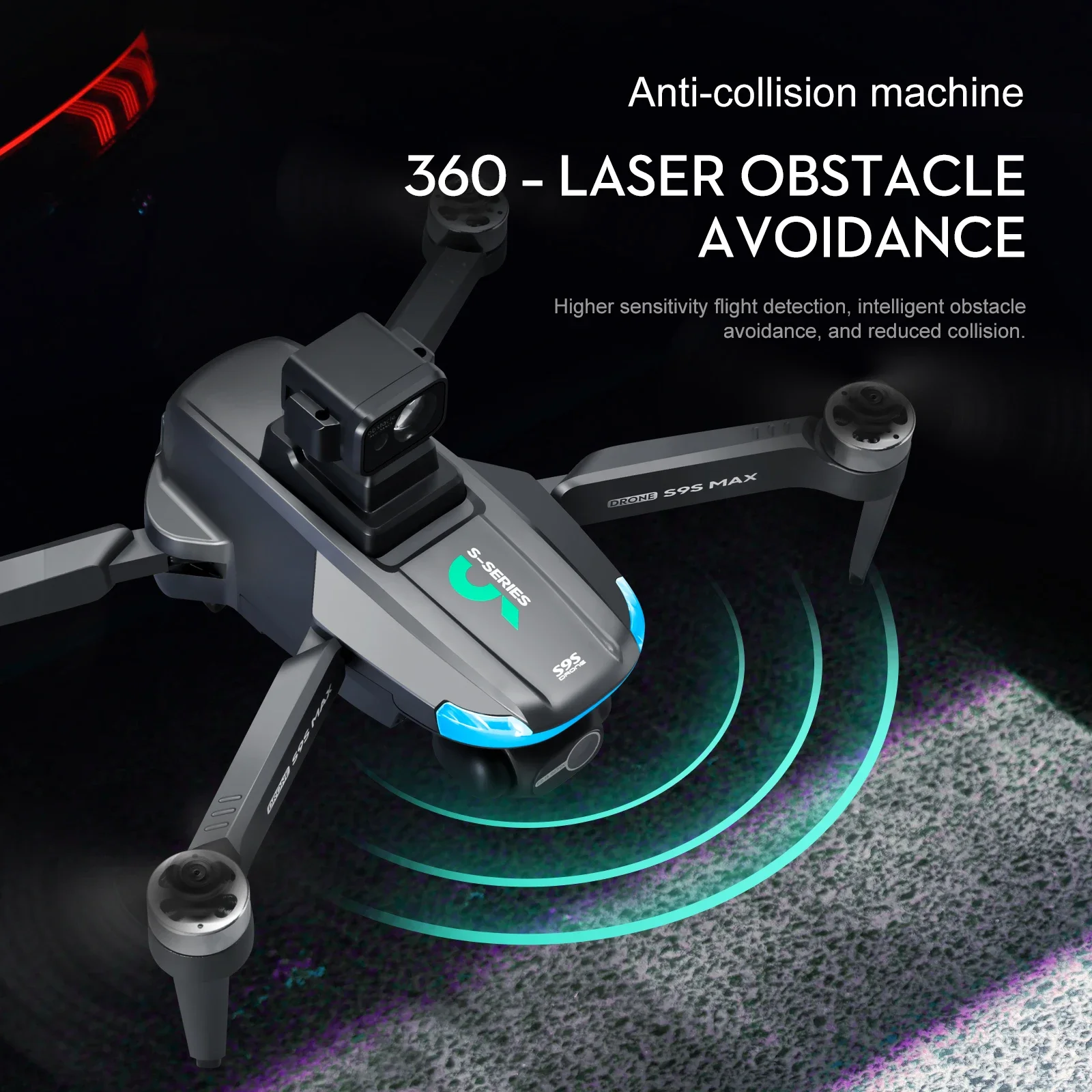 새로운 S9S MAX 미니 드론 4K 2축 PTZ HD - Rc Helicopter Case 리뷰 및 가격