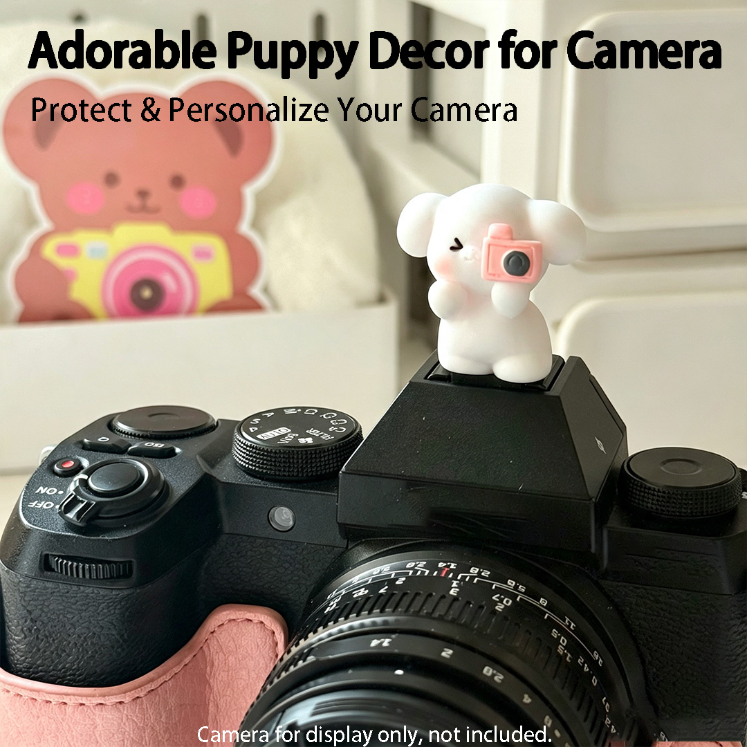 귀여운 3D 강아지 모양 카메라 핫슈 커버 보호대 (캐 - Canon Camera Eos R50 리뷰 및 가격