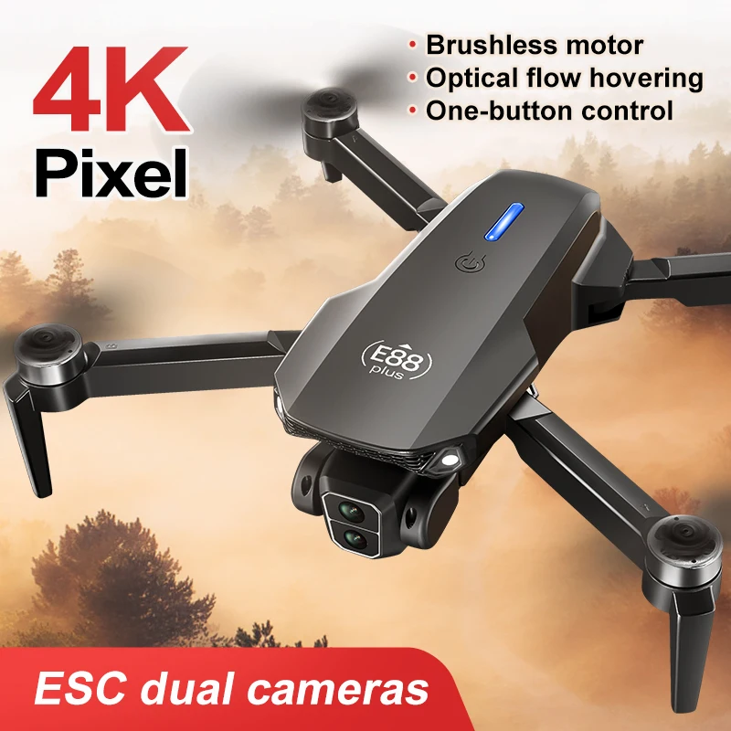새로운 E88 Plus 쿼드콥터 드론: 90 °   전 - Rc Helicopter Electric 리뷰 및 가격