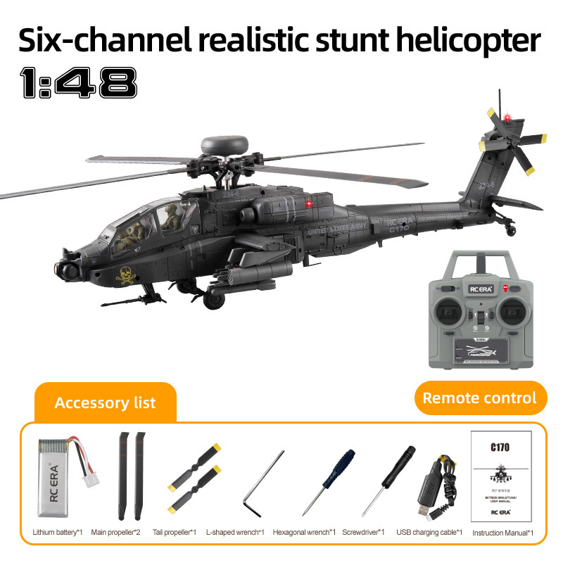 RC ERA 원격 조종 헬리콥터 C170 AH64D 아 - Rc Helicopter Single Rotor 리뷰 및 가격